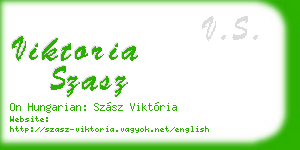 viktoria szasz business card